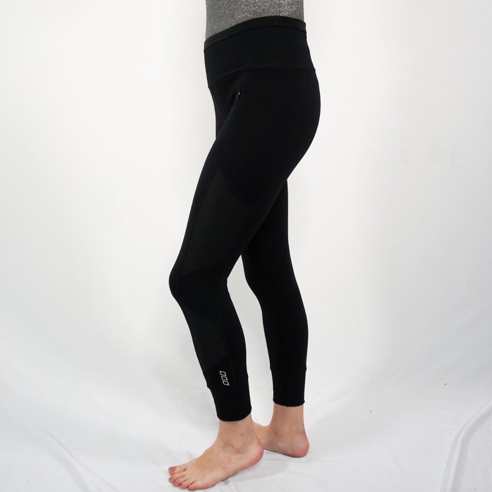 LORNA JANE Black Side Mesh Detail Ankle Leggings - Picture 5 of 7